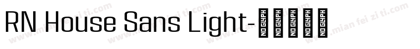 RN House Sans Light字体转换